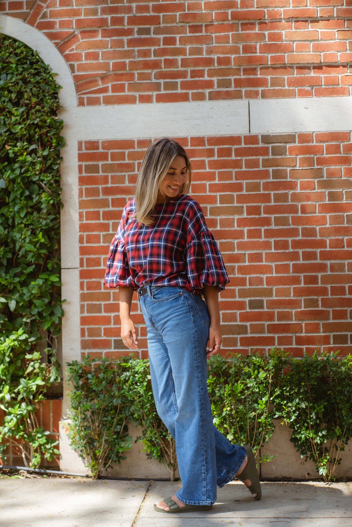 Blusa escocesa
