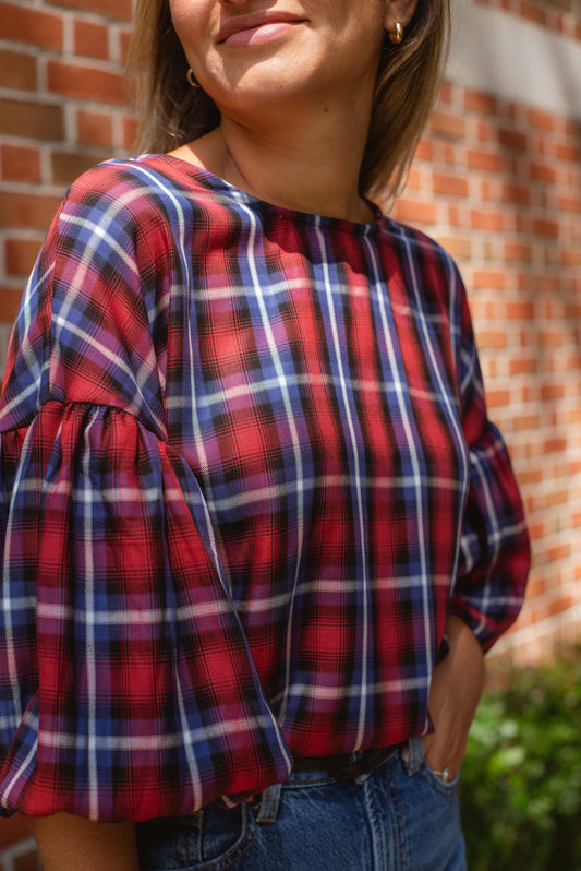 Blusa escocesa