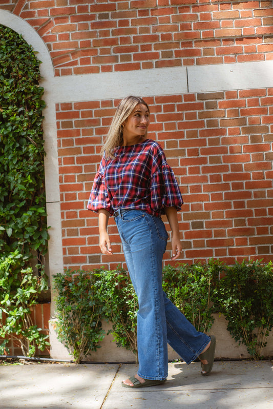 Blusa escocesa