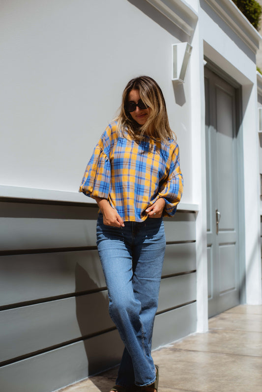 Blusa escocesa