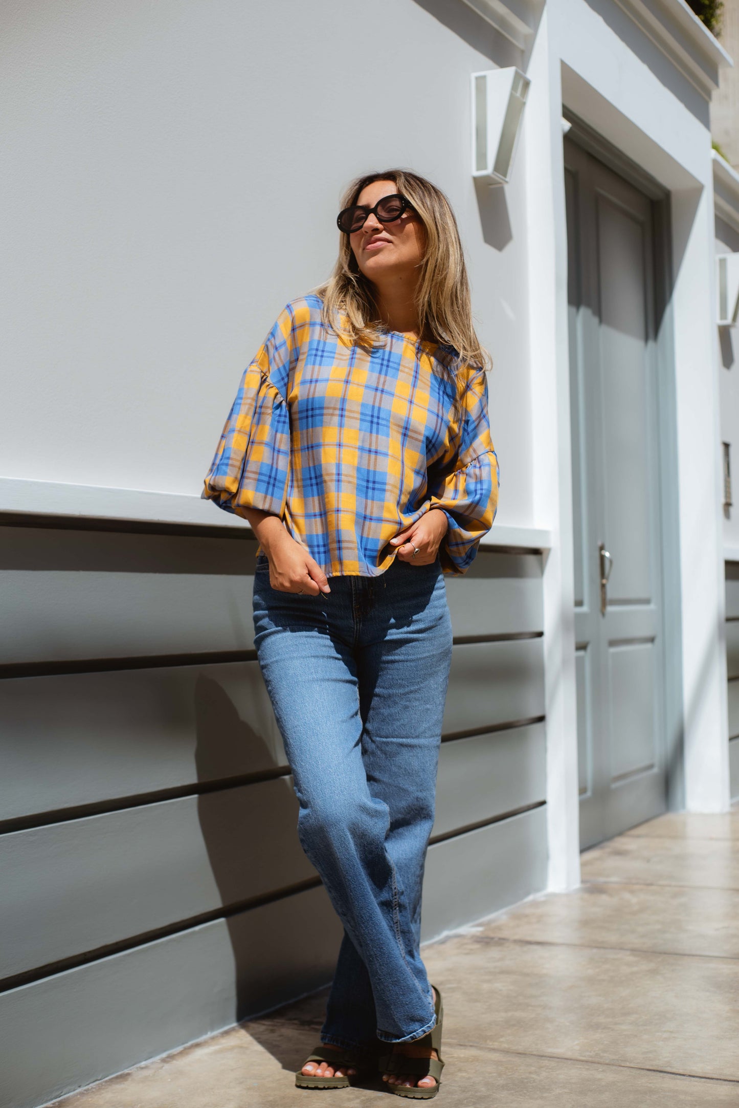 Blusa escocesa