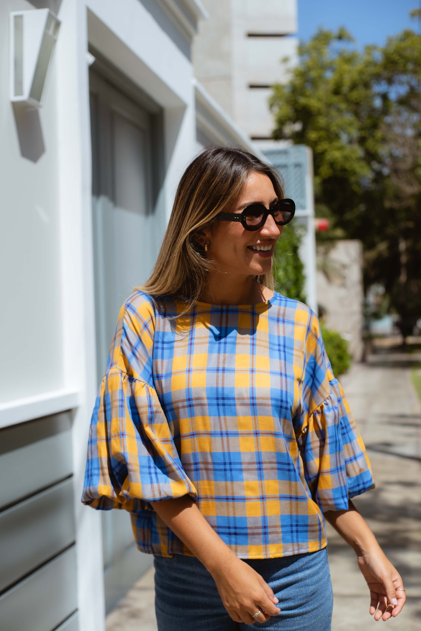 Blusa escocesa