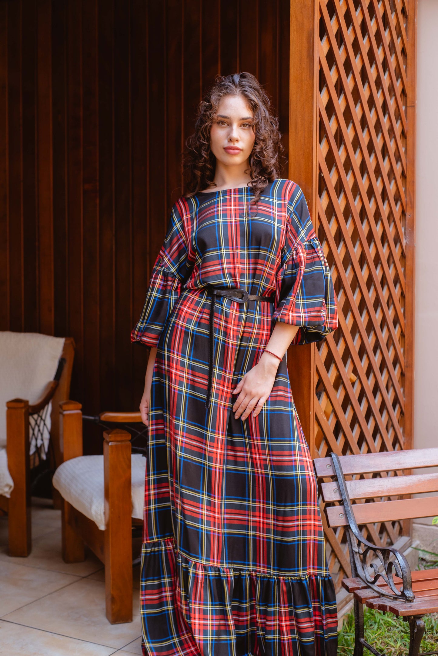 Vestido cuadros