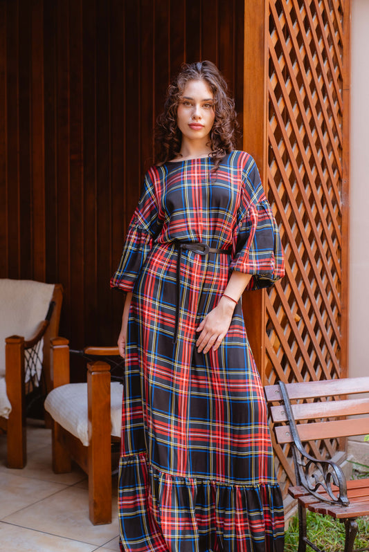 Vestido cuadros